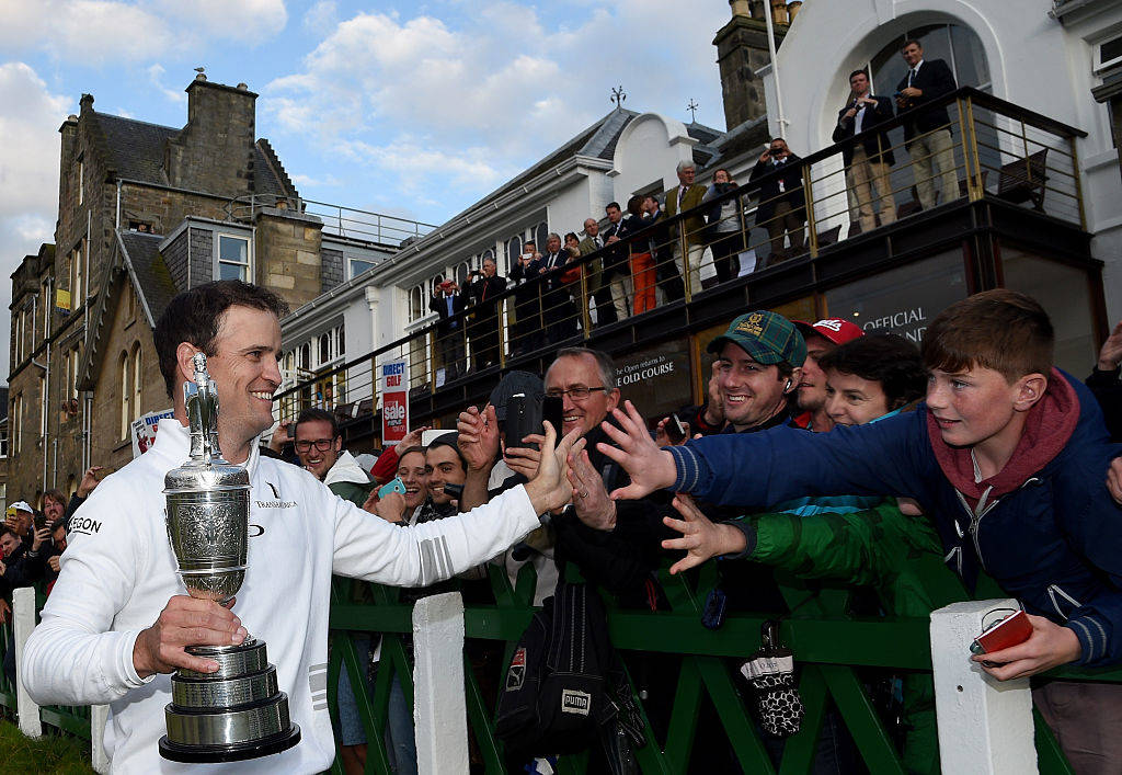Zach Johnson following his win in The 144th Open